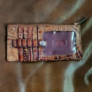 Brahmin Melbourne Collection Leather Crocodile-Embossed Wallet